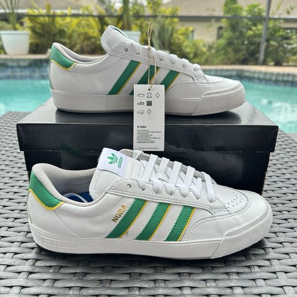 Adidas Nora White Court Green Yellow Men\'s Athletic Shoes IF2069 main image 13
